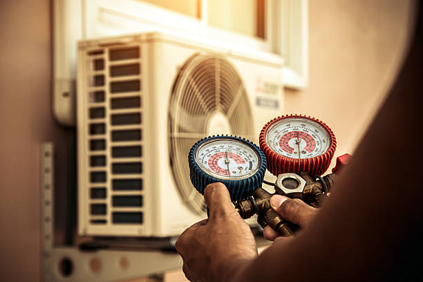 Professional Heat Pump Repair technician working in Walnut, CA